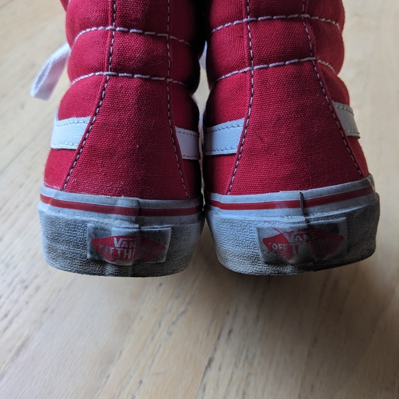 Vans Sk8 Hi Top Sneaker red size 7 - Picture 5 of 8